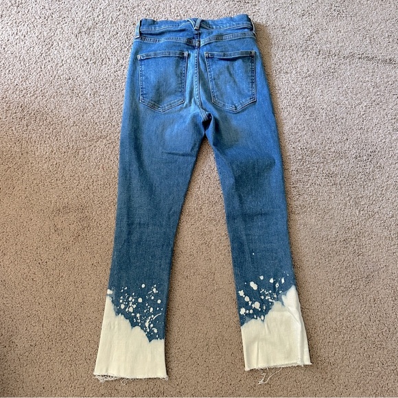 VERONICA BEARD Carly High-rise Jeans Bleach Splatter in Lava Stone Denim 26 / 2 - Picture 5 of 12